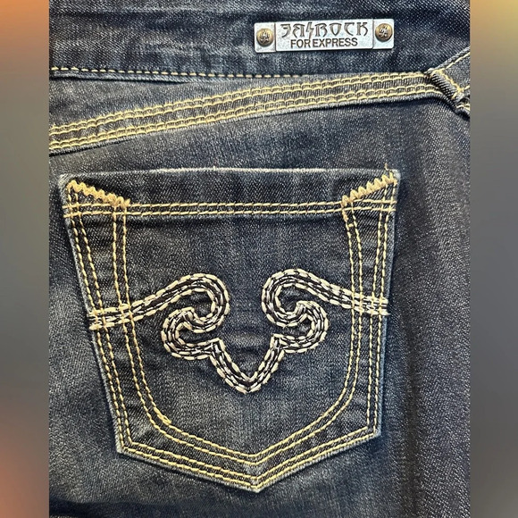 ReRock For EXPRESS Skinny Distressed Denim Jeans Stretch Women's Size 10S. - Picture 2 of 8